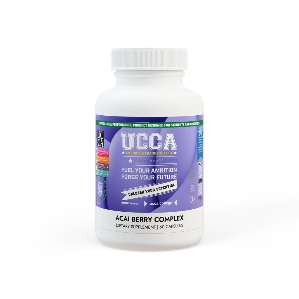 Acai Berry Complex Supplement (60 Capsules) White bottle + cap / Unflavored / 60 Vegetable capsules Food Supplements