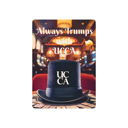 "Always Trumps with UCCA" – Where Every Hand’s a Winning Play 2.5" x 3.5" / White / Semi Glossy Paper products