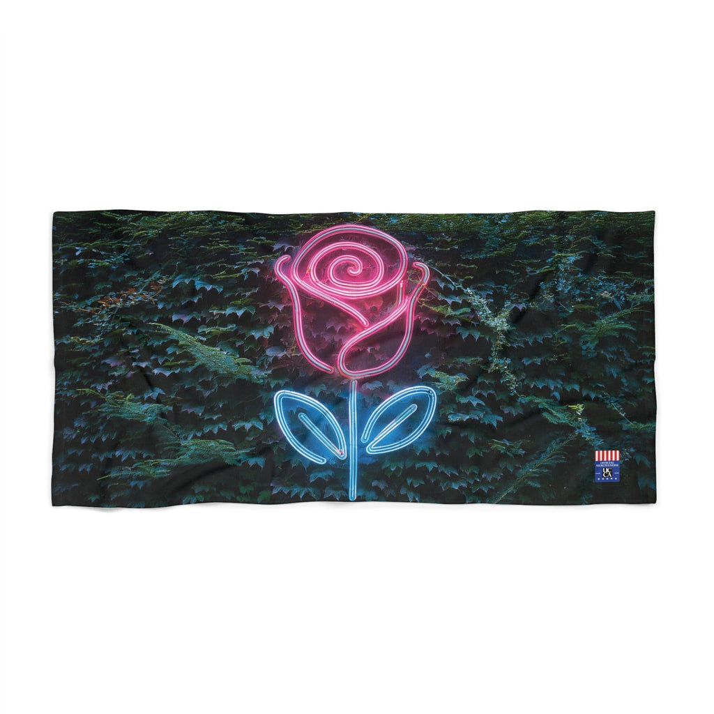 Bloom in Style: UCCA Neon Rose Beach Towel 30