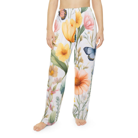 Blossom Breeze Pajama Pants – Springtime Serenity Edition 🌸🦋 XS All Over Prints