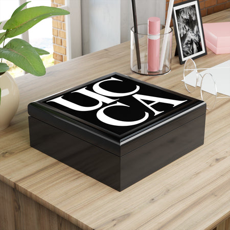 Bold and Elegant: UCCA Jewelry Box Ebony Black / One size Home Decor