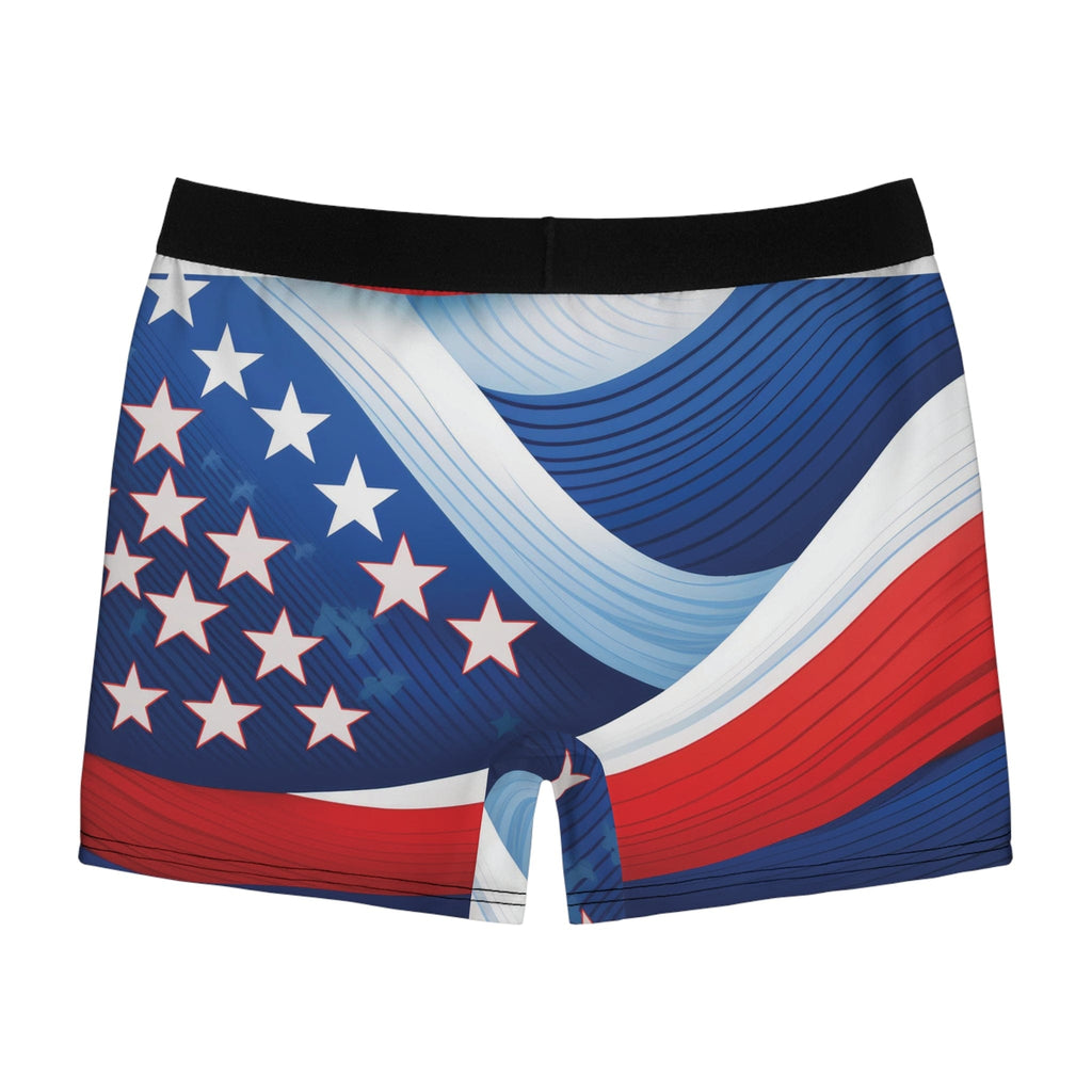 Bold & Brave – Men’s Stars & Stripes-Inspired Boxer Briefs All Over Prints