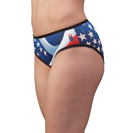 Bold & Brave – Women’s Stars & Stripes-Inspired Briefs All Over Prints