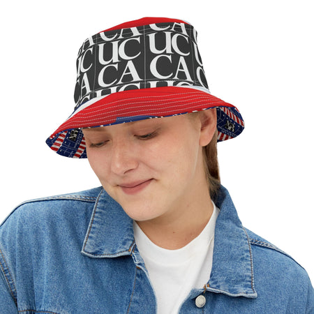 Bold & Brilliant – UCCA Women’s Bucket Hat Small / White stitching Hats