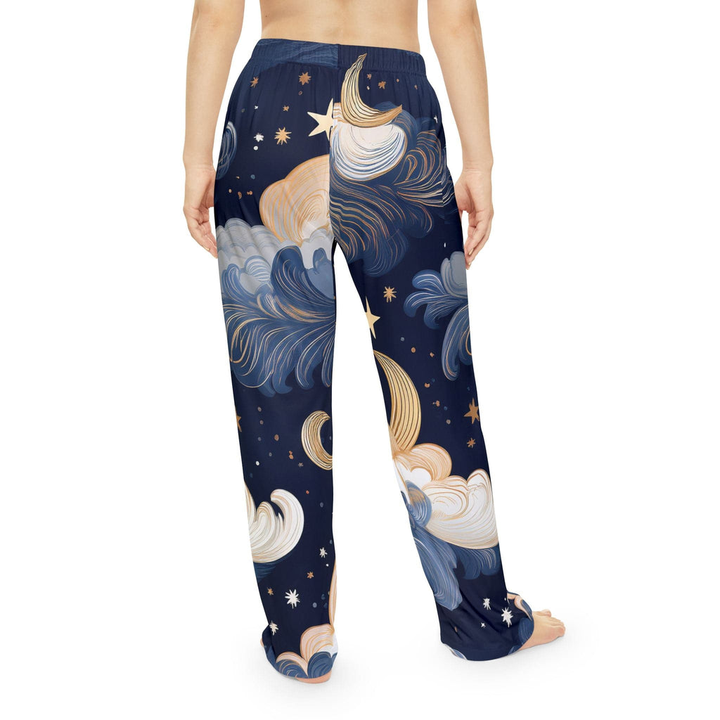 Celestial Dream Pajama Pants – Moonlit Clouds Edition 🌙✨ All Over Prints