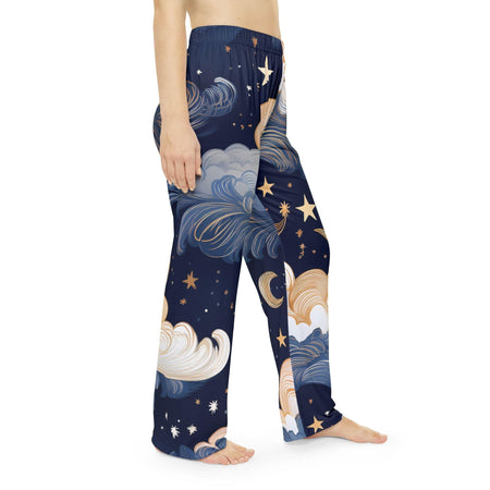 Celestial Dream Pajama Pants – Moonlit Clouds Edition 🌙✨ All Over Prints