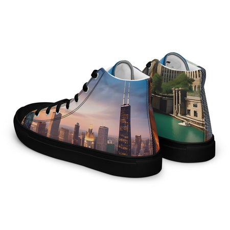 City Kicks: Chicago Edition - Men’s high top canvas shoes