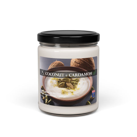 Coconut Cream + Cardamom Scented Soy Candle, 9oz Coconut Cream + Cardamom / 9oz Home Decor