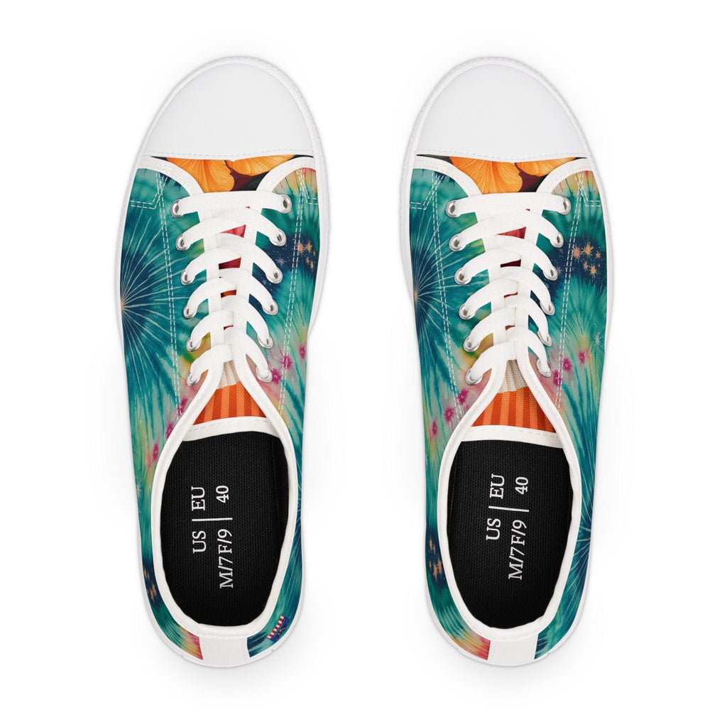 Cosmic Bloom Low Tops Sneakers: Where Retro Meets the Future Shoes