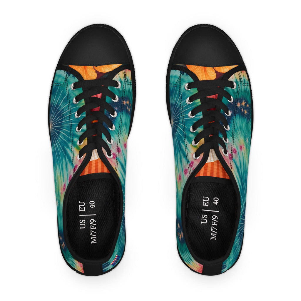 Cosmic Bloom Low Tops Sneakers: Where Retro Meets the Future Shoes