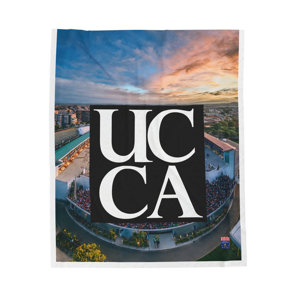 Cozy Up in Collegiate Style - UCCA Print Plush Blanket All Over Prints