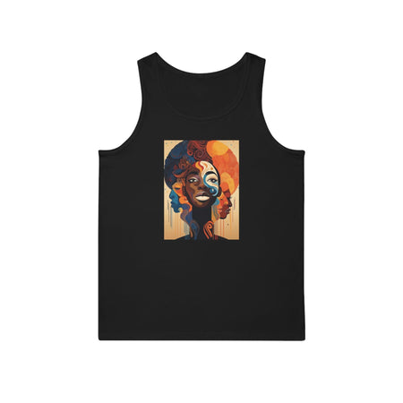 Cyber Rebel" Men’s Softstyle™ Tank Top Black / S Tank Top