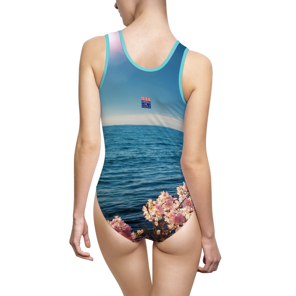 Dive Into Style: UCCA Pacific Ocean One-Piece Swimsuit All Over Prints