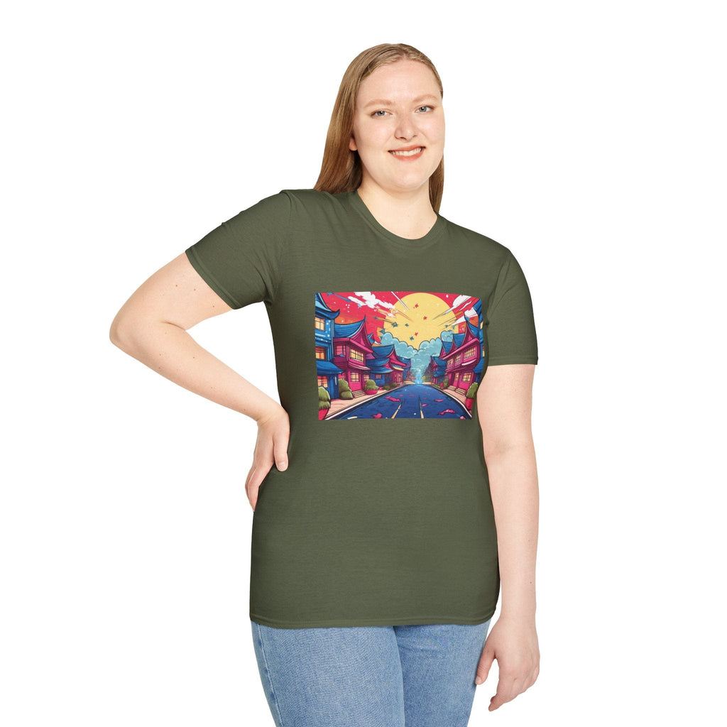 🌸 Express Your Style with This Manga-Inspired Women’s Tee! 🌸 Gildan Softstyle T-Shirt T-Shirt