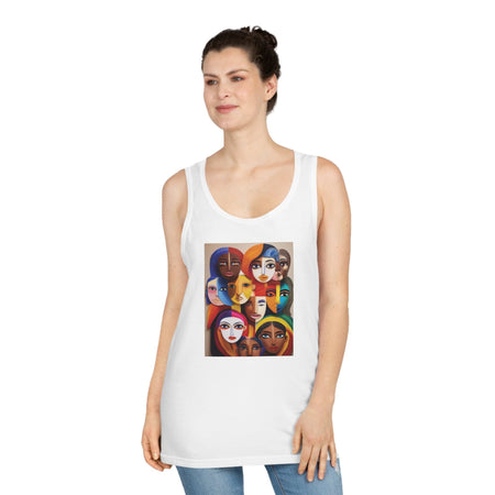 "Faces of Diversity" Women’s Softstyle™ Tank Top White / S Tank Top