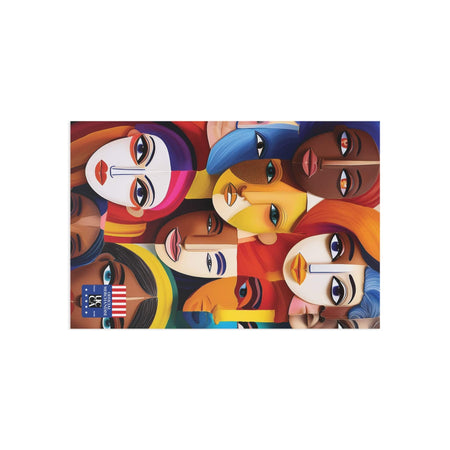 Fine Art Postcard: A Mosaic of Faces and Diversity 6" x 4" / 1 pc / Glossy Paper products