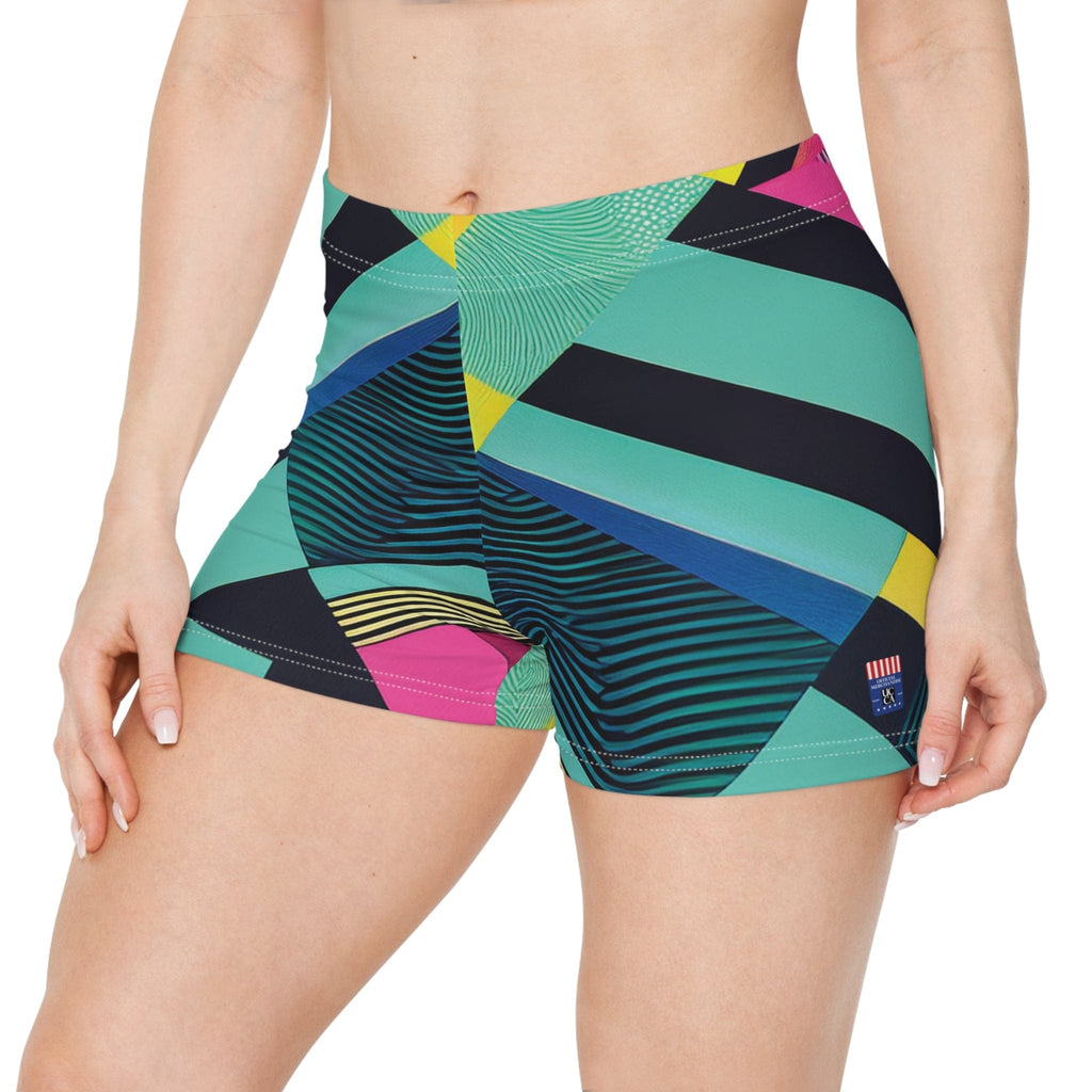 Flashback to Fitness – Retro 80s Women's Workout Shorts All Over Prints