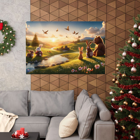 Golden Meadows Poster – The Perfect Centerpiece for Any Room - Matte Horizontal Posters Poster