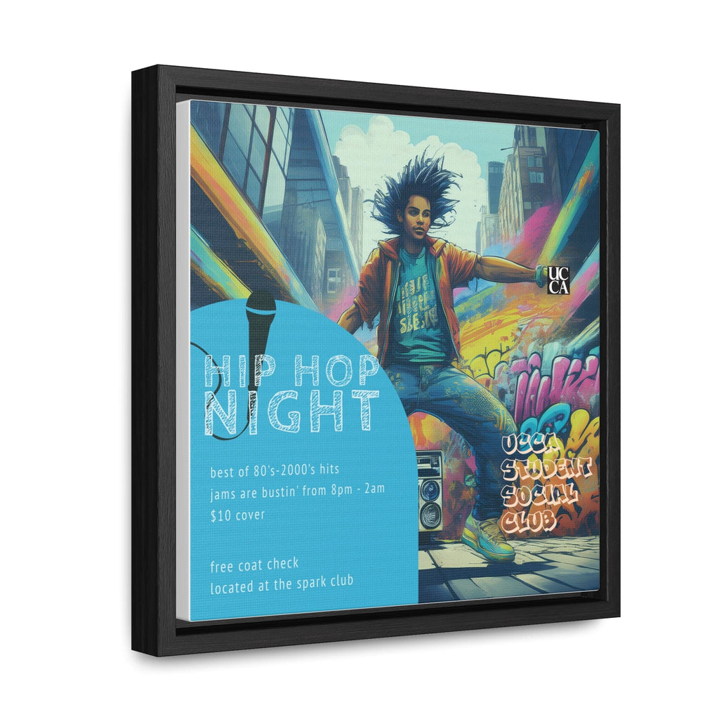 Hip Hop Night: Framed Gallery Canvas Canvas