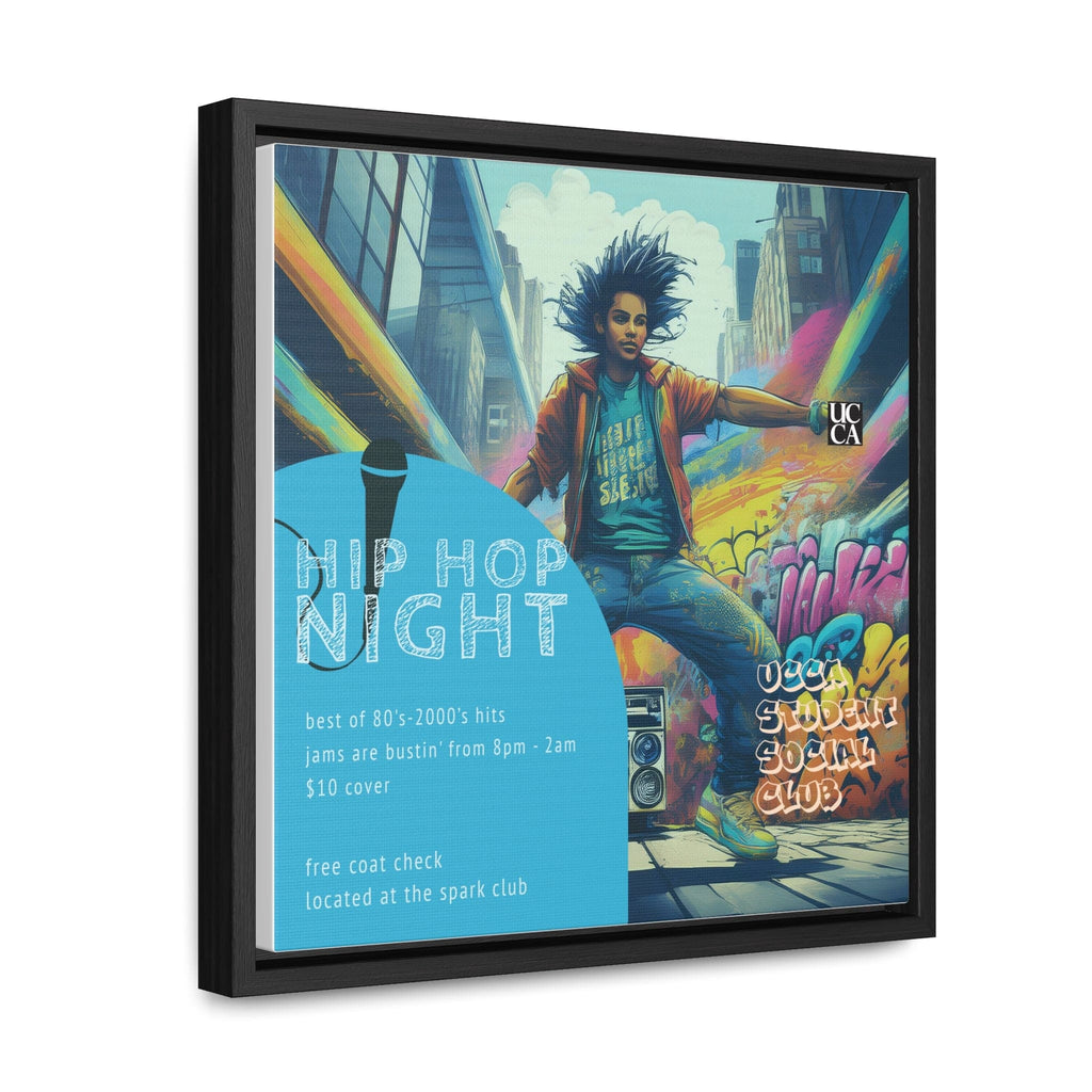 Hip Hop Night: Framed Gallery Canvas Canvas