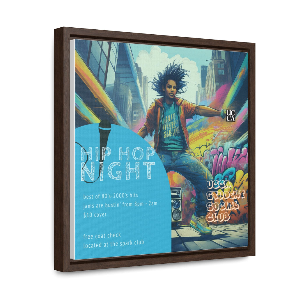 Hip Hop Night: Framed Gallery Canvas Canvas