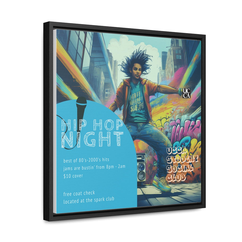 Hip Hop Night: Framed Gallery Canvas Canvas