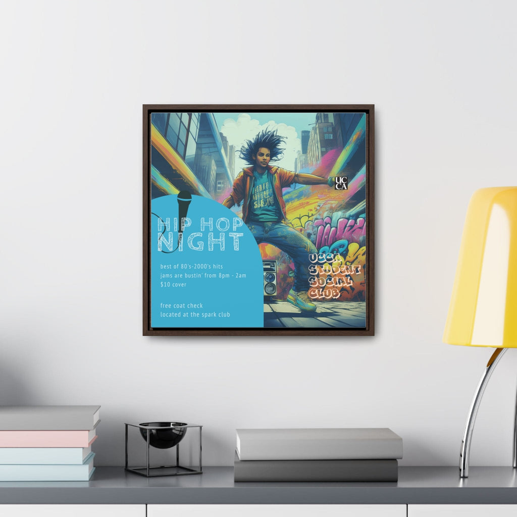 Hip Hop Night: Framed Gallery Canvas Canvas