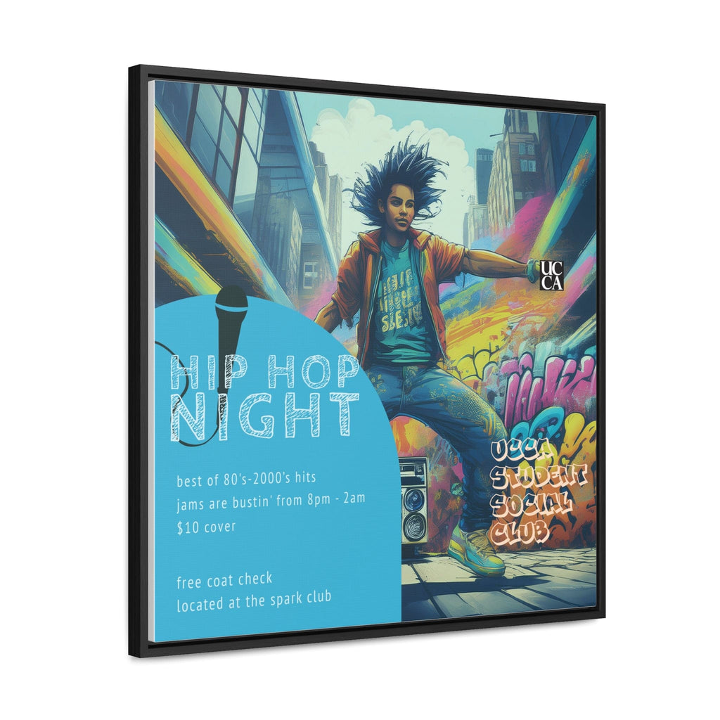 Hip Hop Night: Framed Gallery Canvas Canvas