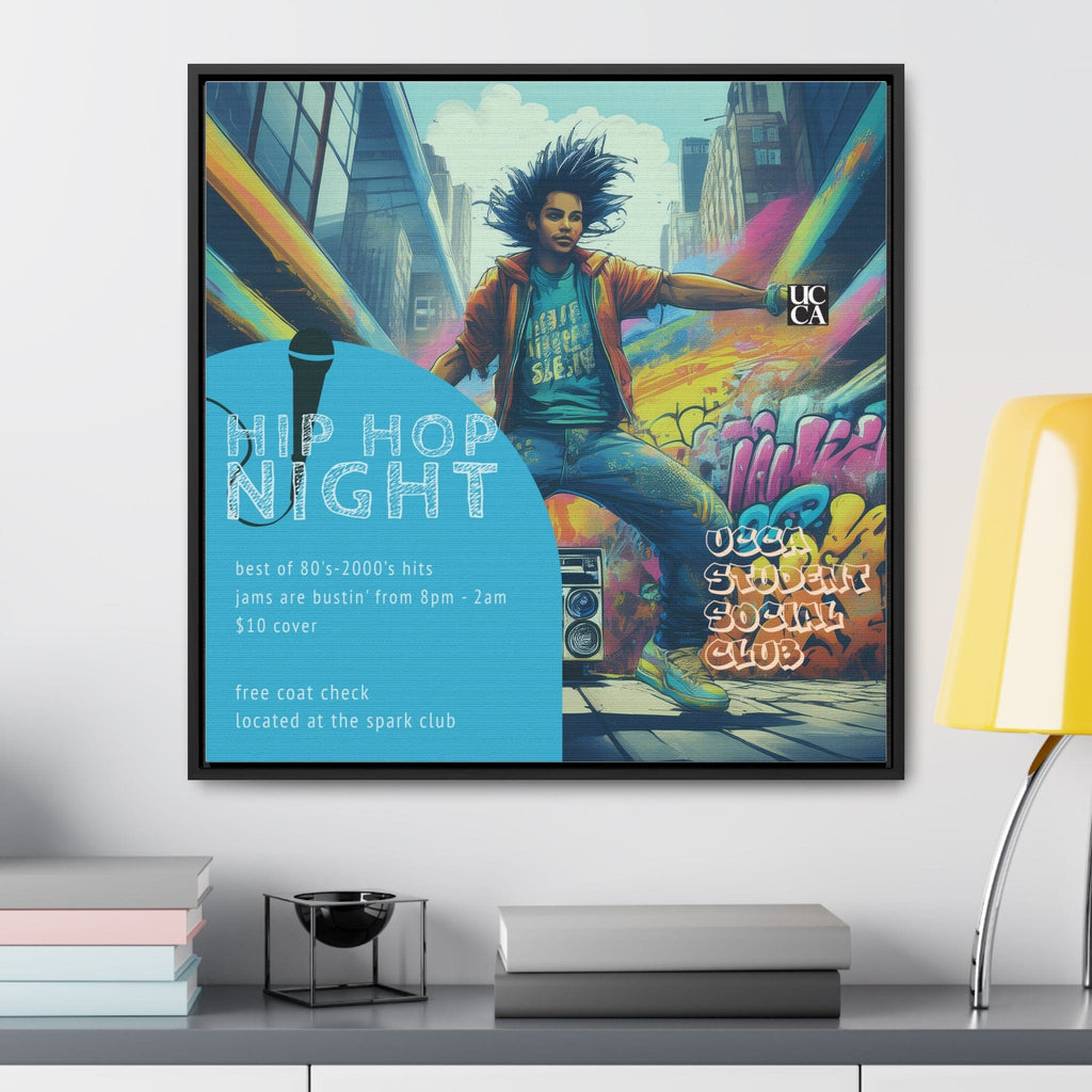 Hip Hop Night: Framed Gallery Canvas Canvas