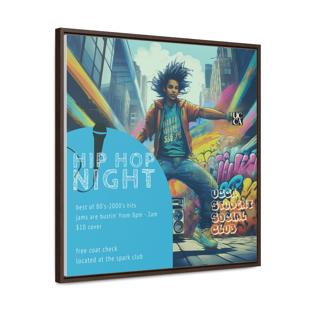 Hip Hop Night: Framed Gallery Canvas Canvas