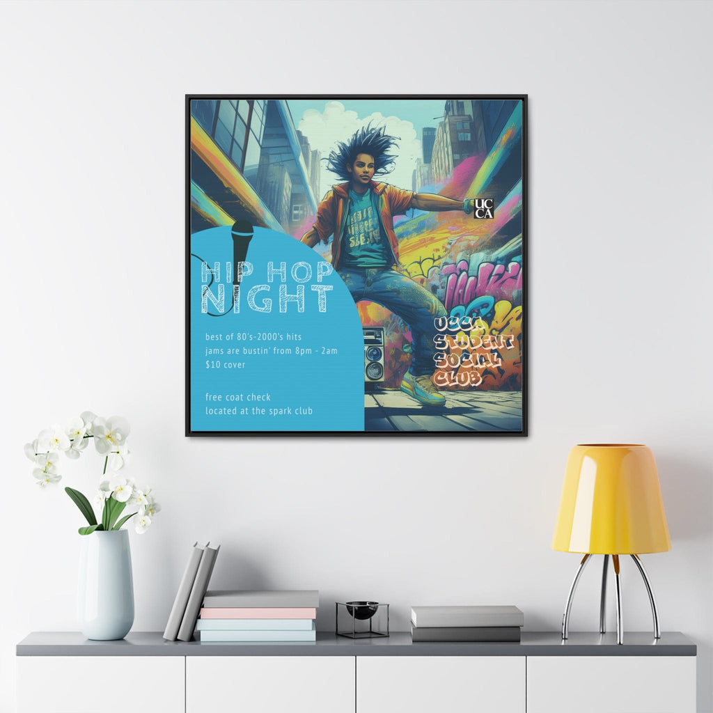 Hip Hop Night: Framed Gallery Canvas Canvas