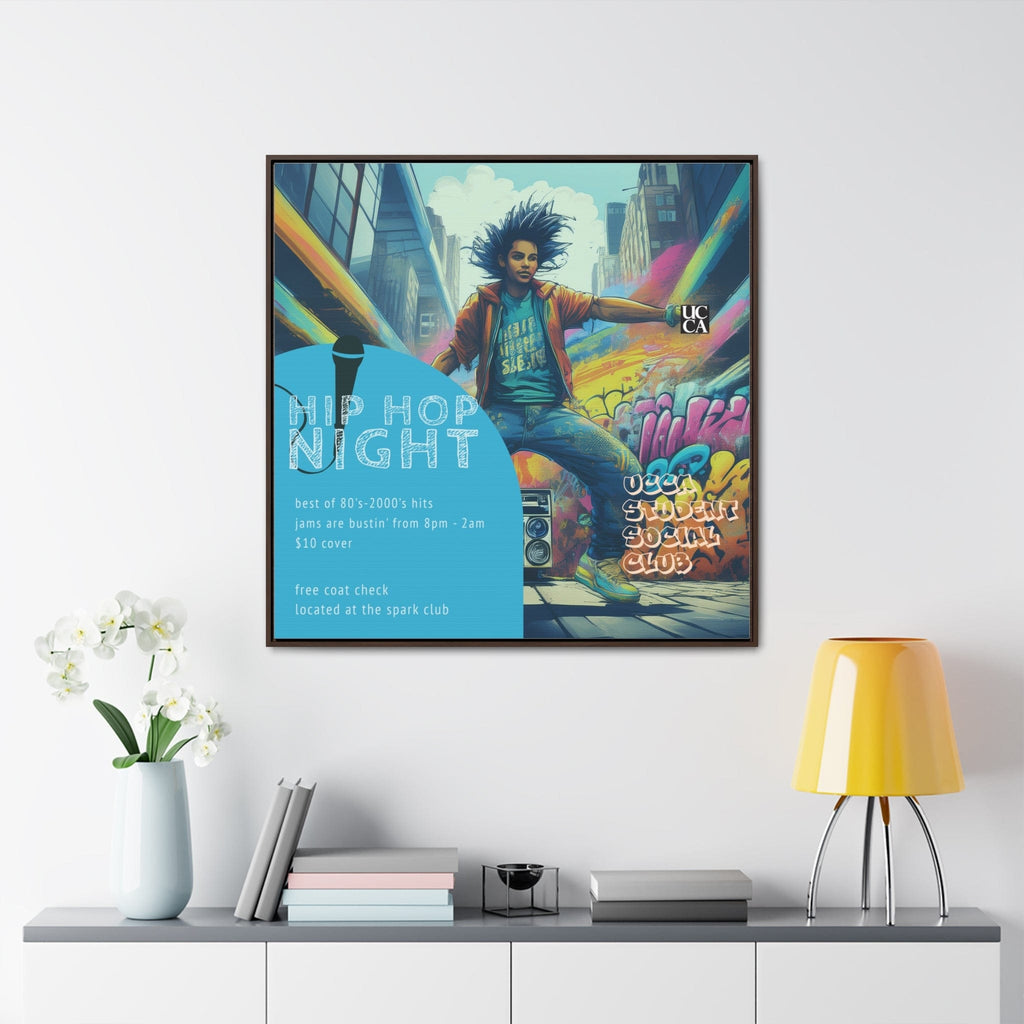 Hip Hop Night: Framed Gallery Canvas Canvas