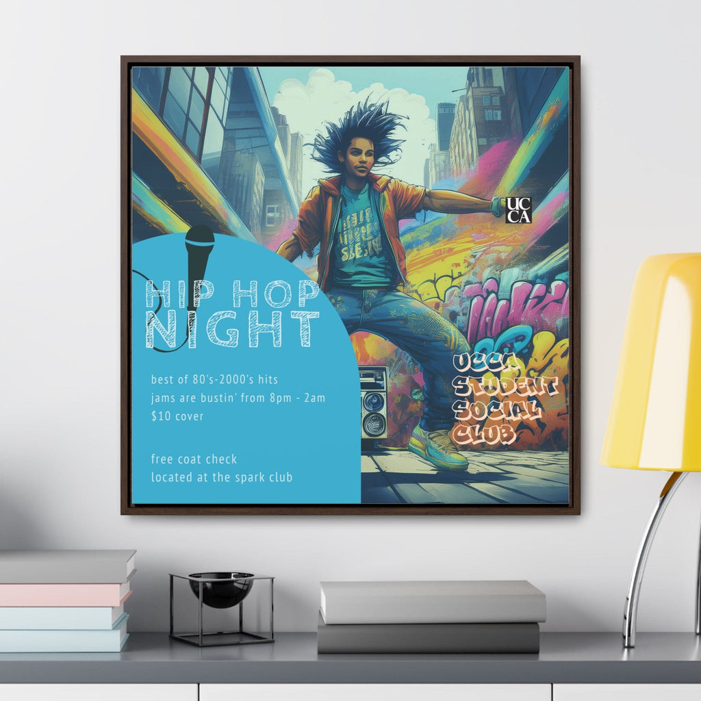 Hip Hop Night: Framed Gallery Canvas Canvas