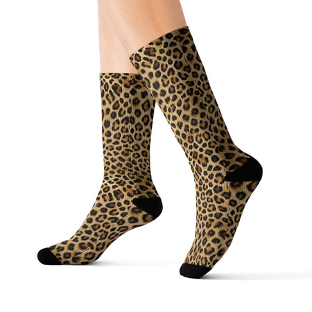 Lounge King Leopard Print Socks S All Over Prints