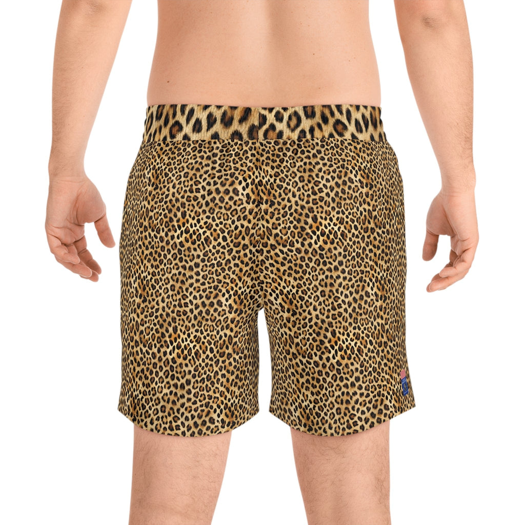 Lounge King: Men’s Leopard Print Swim Shorts All Over Prints