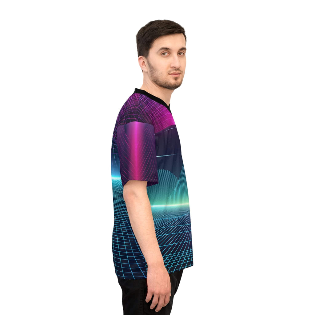 Men's Retro-Future Football Jersey All Over Prints