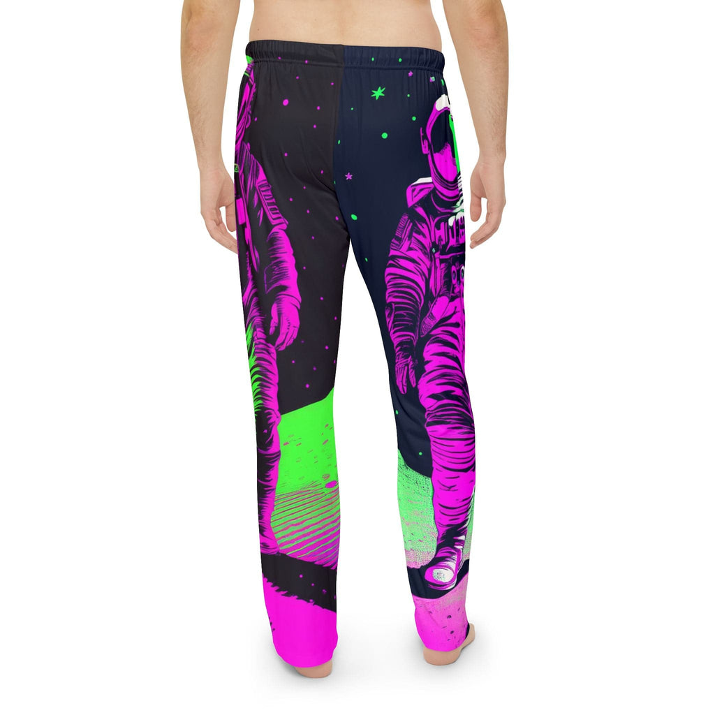 Neon Cosmos Men's Pajama Pants – Retro Futurism Edition 🚀✨ All Over Prints