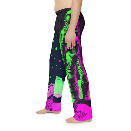 Neon Cosmos Men's Pajama Pants – Retro Futurism Edition 🚀✨ All Over Prints