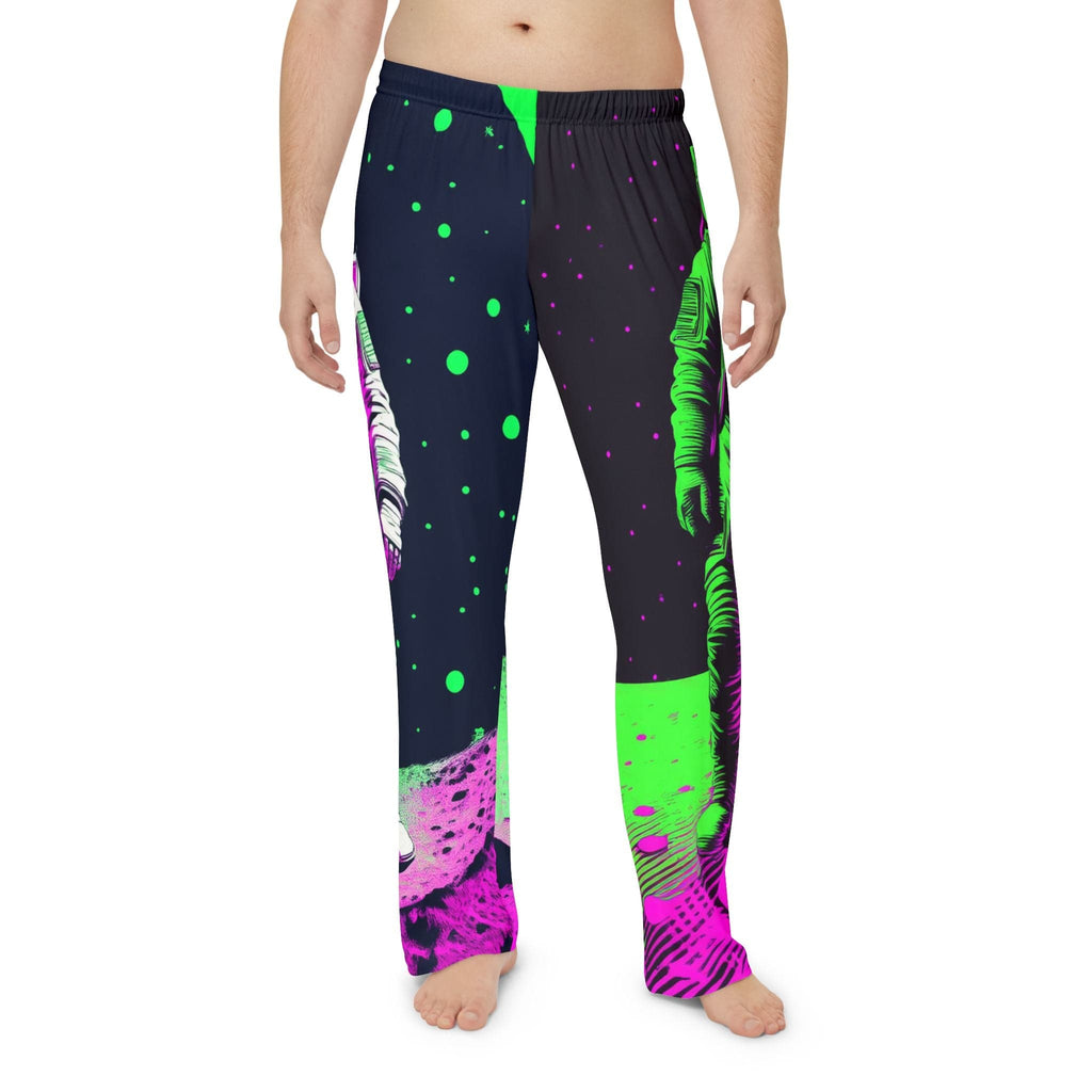 Neon Cosmos Men's Pajama Pants – Retro Futurism Edition 🚀✨ XS All Over Prints