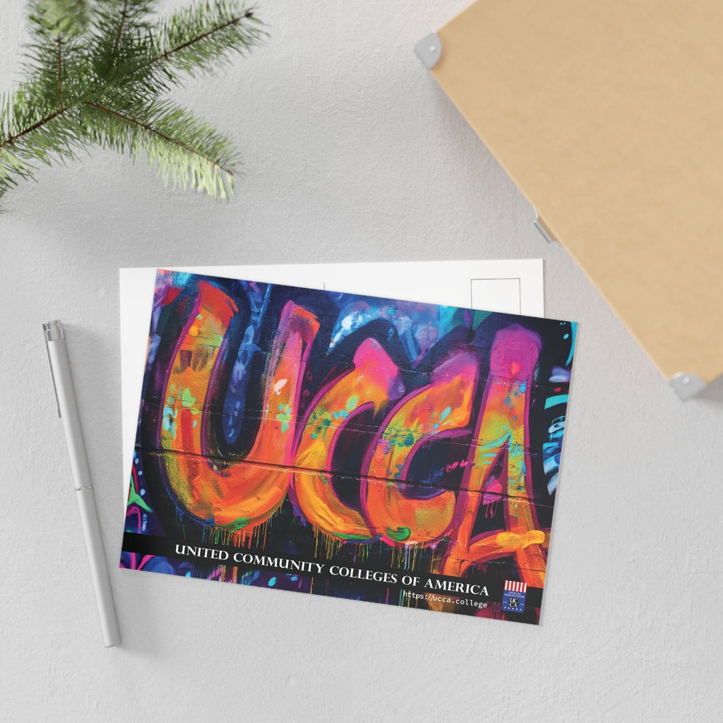 Neon Energy Burst: UCCA Fine Art Postcard Paper products