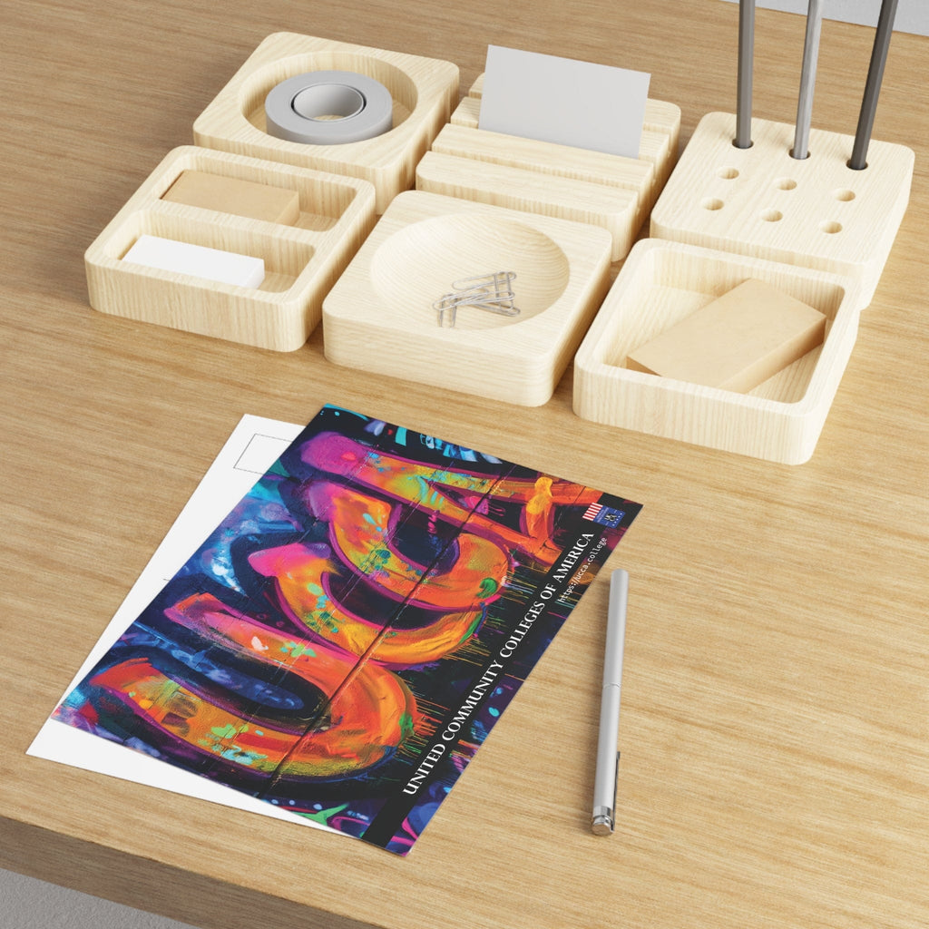 Neon Energy Burst: UCCA Fine Art Postcard Paper products