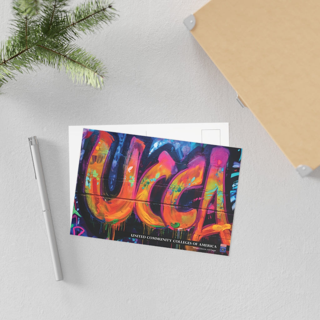 Neon Energy Burst: UCCA Fine Art Postcard Paper products