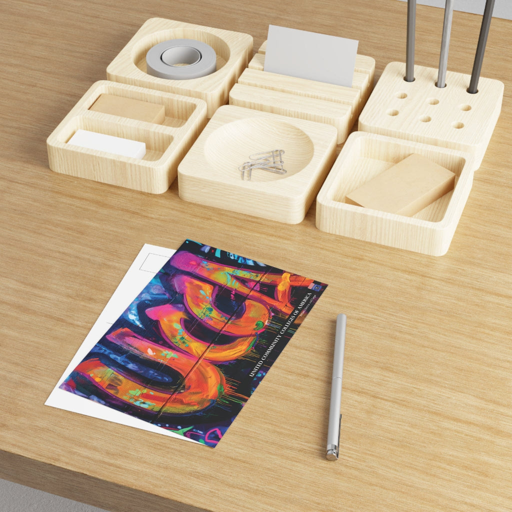 Neon Energy Burst: UCCA Fine Art Postcard Paper products