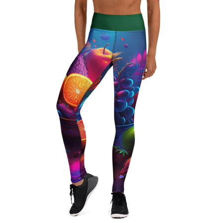 Neon Fruit Fantasy Yoga Leggings XS Women's Bottoms