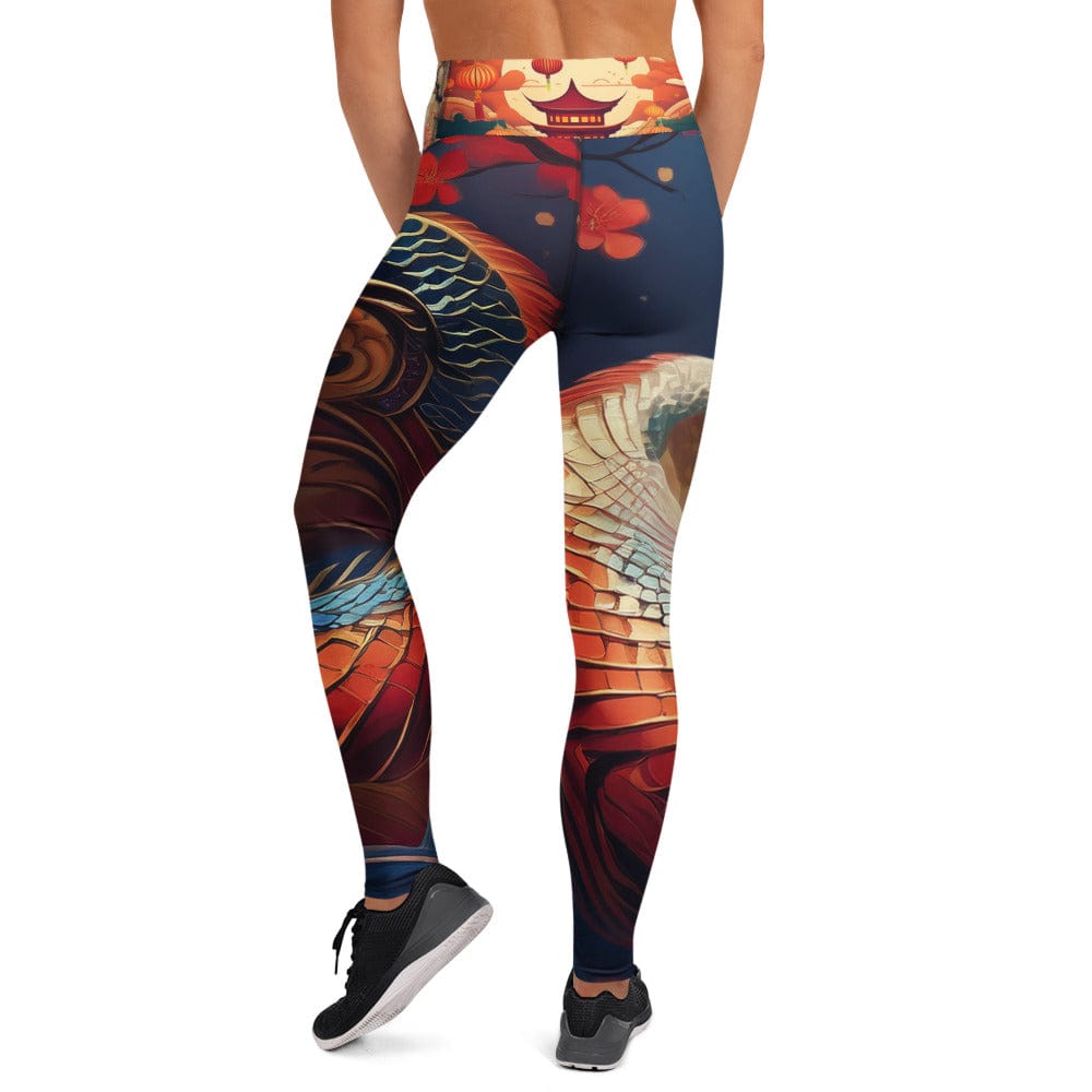 New Year Chinese Dragon Yoga Leggings Women's Bottoms