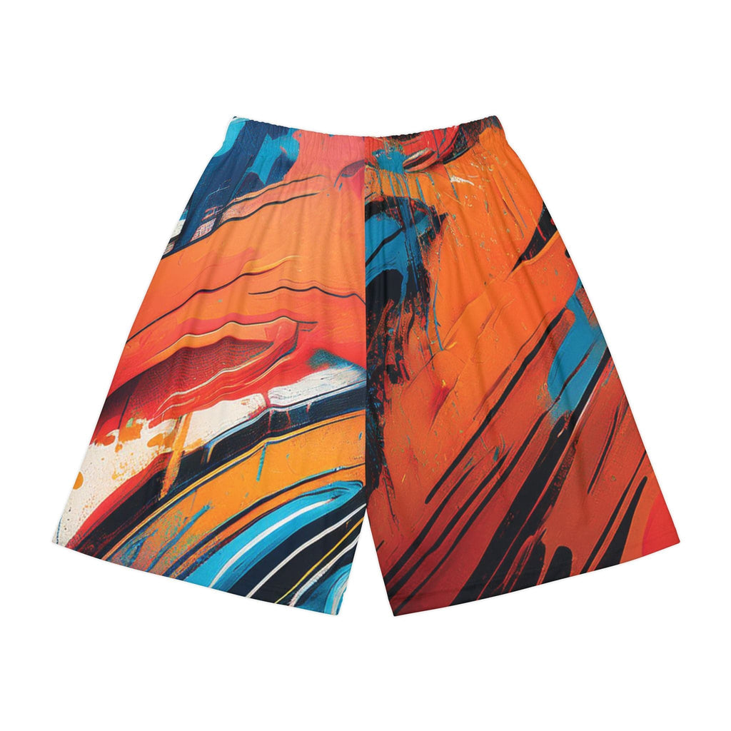 Old School Vibes, New School Swagger: Graffiti Basketball Shorts L All Over Prints