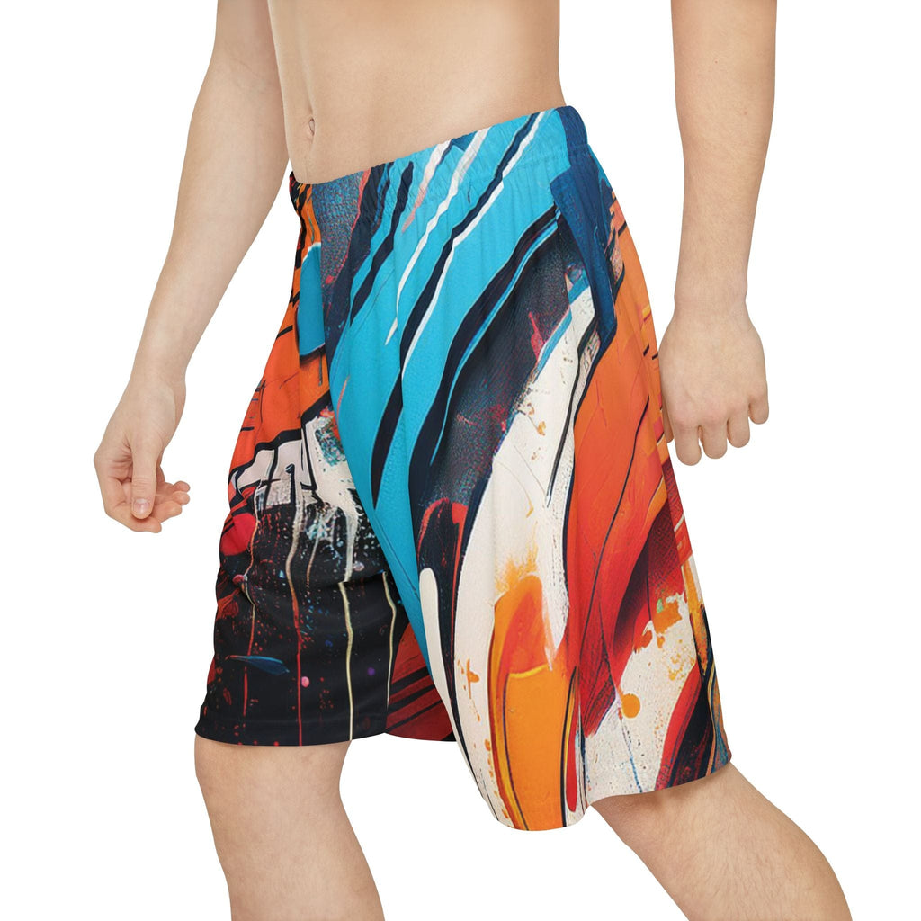 Old School Vibes, New School Swagger: Graffiti Basketball Shorts L All Over Prints