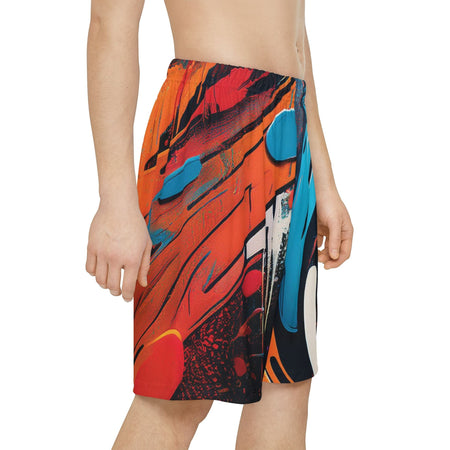 Old School Vibes, New School Swagger: Graffiti Basketball Shorts L All Over Prints