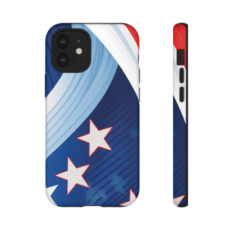 Patriotic Starburst Phone Case: Bold and Striking Design - Tough Case iPhone 12 Mini / Matte Phone Case