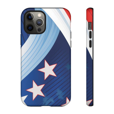 Patriotic Starburst Phone Case: Bold and Striking Design - Tough Case iPhone 12 Pro / Matte Phone Case